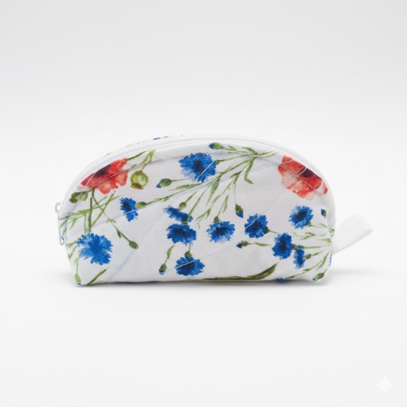 Kosmetická taštička máky a chrpa