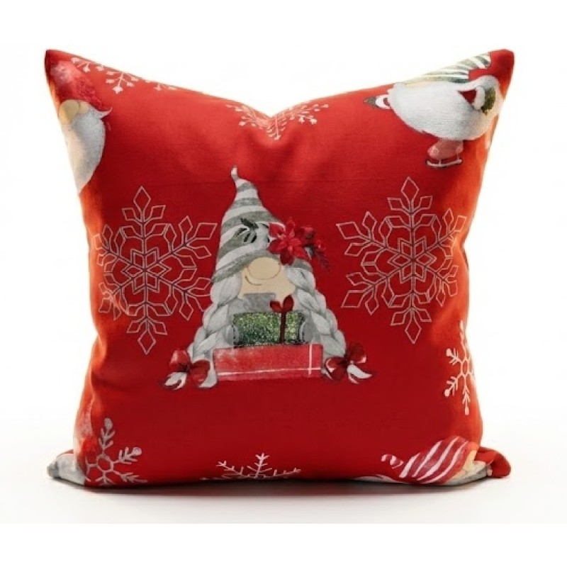 Vánoční potah na polštář - paní skrítková