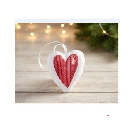 Vánoční ozdoba - srdíčko