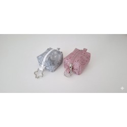 Mini kapsička - šedá s hvězdičkami