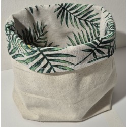 Malý látkový košík - kapradina