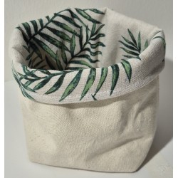 Velký látkový košík - kapradina