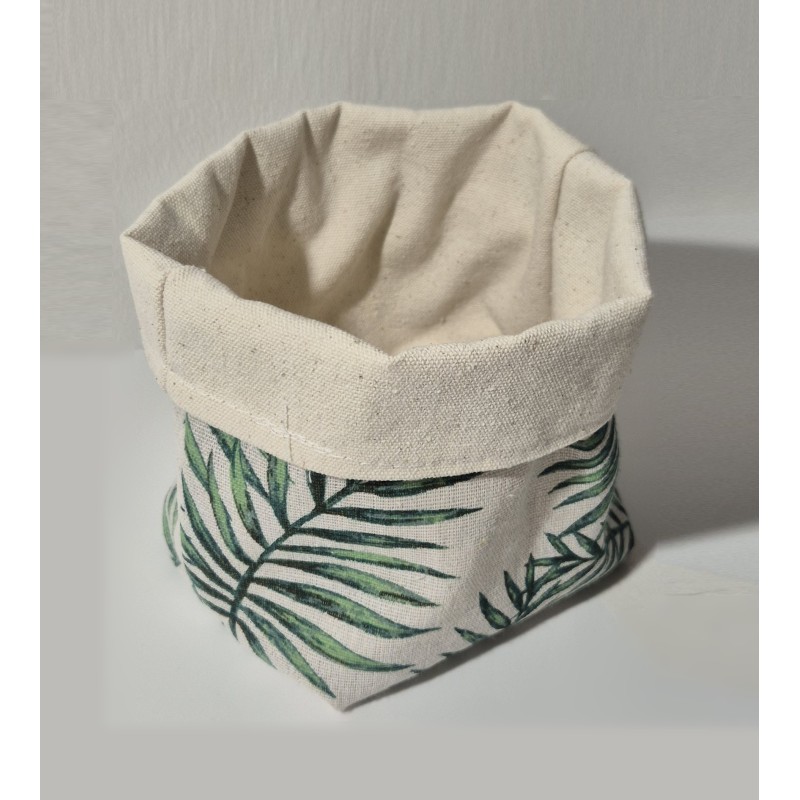 Malý látkový košík - kapradina