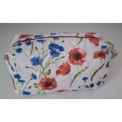 Kosmetická taštička máky a chrpa XL