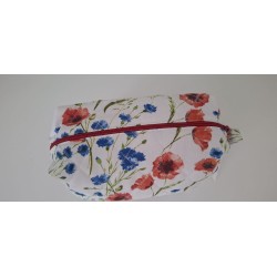 Kosmetická taštička máky a chrpa XL