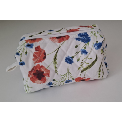 Kosmetická taštička máky a chrpa