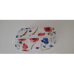 Kosmetická taštička máky a chrpa